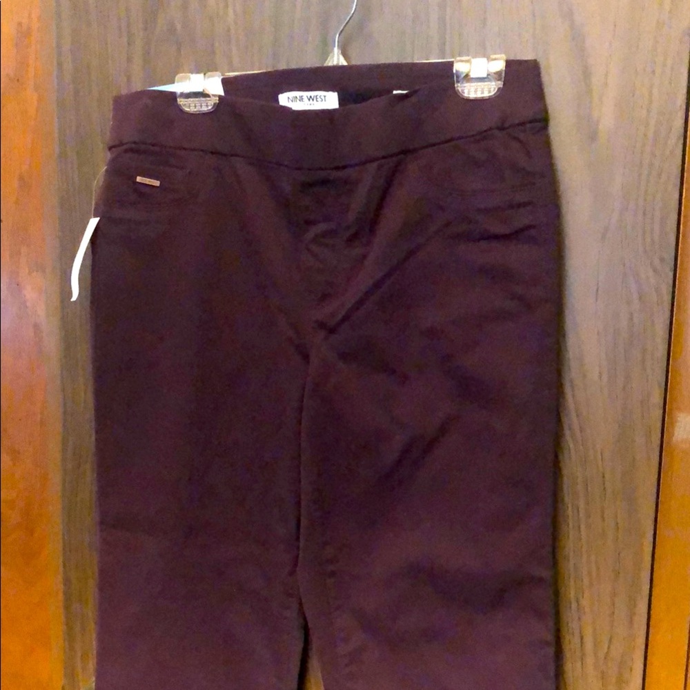 Nine West Rich Burgundy Pants